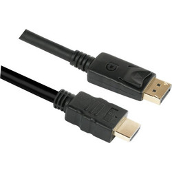 GoGEN Καλώδιο HDMI Male to DisplayPort Male 2m Black VATDMI200MM01