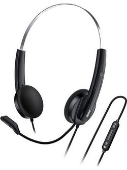 Genius HS-220U On Ear Ακουστικά Υπολογιστή με Μικρόφωνο & USB-C