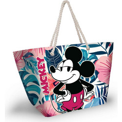 Disney Mickey Blossom Υφασμάτινη Τσάντα Θαλάσσης Ώμου Πολύχρωμη 37x52cm