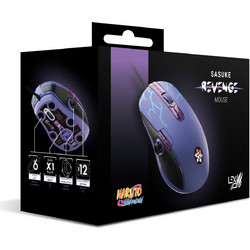 Lexip Sasuke Revenge Naruto Shippuden Ενσύρματο Gaming Ποντίκι 12000 DPI Purple