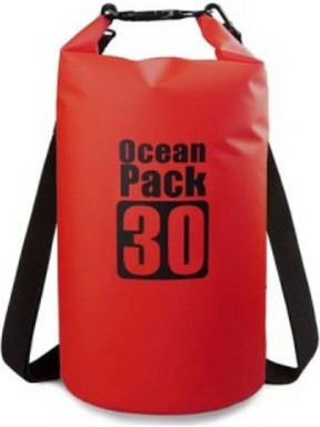 Ocean Pack 170233 Στεγανός Σάκος Ώμου 30lt Κόκκινος