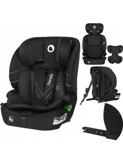Lionelo Levi Fix Κάθισμα Αυτοκινήτου Booster i-Size 9-36kg ISOfix Black