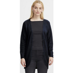 Ichi Γυναικεία Ζακέτα Πλεκτή Μακριά Navy Μπλε 20116869-194010