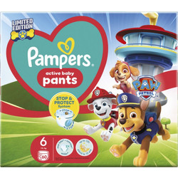 Pampers Pants Paw Patrol Πάνες Βρακάκι No6 13+kg 60τμχ