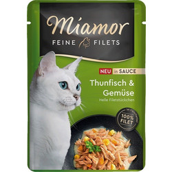 Finnern Miamor Feine Filets Adult with Tuna & Vegetables in Gravy 100gr