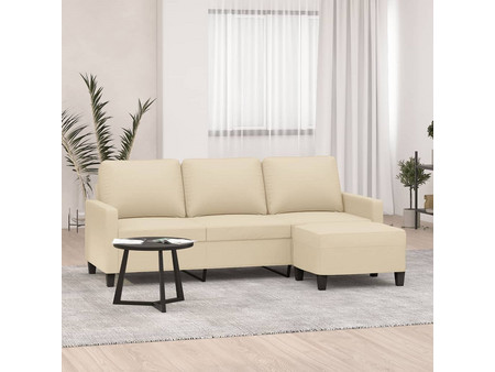 vidaXL Τριθέσιος Καναπές Μπεζ 198x77x80cm 3201039