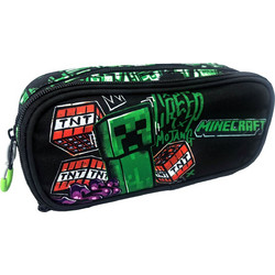 Gim Minecraft Metro Art Κασετίνα Μαύρη Πράσινη 316-03144