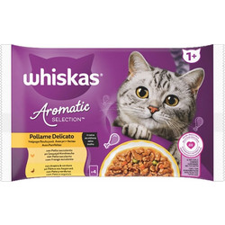 Whiskas Aromatic Selection Adult with Poultry in Gravy 4x85gr