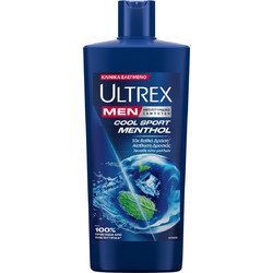 Ultrex Cool Sport Menthol Σαμπουάν κατά της Πιτυρίδας 610ml