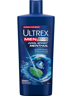 Ultrex Cool Sport Menthol Σαμπουάν κατά της Πιτυρίδας 610ml