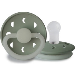 Frigg Moon Phase Πιπίλα Σιλικόνης Νυκτός 0-6m Sage Night