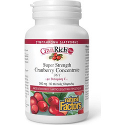 Natural Factors Cranrich Plus 500mg 60 Κάψουλες