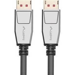 Lanberg Καλώδιο DisplayPort 1.4 to Displayport Male 1.8m Grey CA-DPDP-20CU-0018-BK
