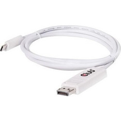 CLUB3D Καλώδιο DisplayPort 1.2 to USB-C Male 1.2m White CAC-1517