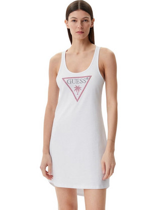 Guess Mini Καλοκαιρινό Καθημερινό Φόρεμα Λευκό E5GP01I3Z14-G011
