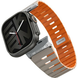 SKINARMA Gemini Λουράκι Σιλικόνης Grey (Apple Watch 44 / 45 / 46 / 49mm)