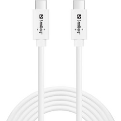 Sandberg USB-C to USB-C 100W 2m White 136-54
