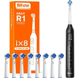 Bitvae Daily R1 Black Ηλεκτρική Οδοντόβουρτσα με Χρονομετρητή