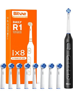 Bitvae Daily R1 Black Ηλεκτρική Οδοντόβουρτσα με Χρονομετρητή