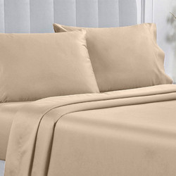 WhiteEgg Σεντόνι Μονό με Λάστιχο 110x200+35 BA169-1 Beige