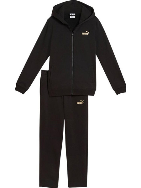 Puma Παιδικό Σετ Φόρμας Μαύρο 689729-01