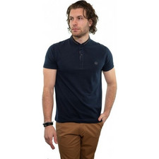 Side Effect Ανδρική Μπλούζα Polo Κοντομάνικη Navy Μπλε 3221-02