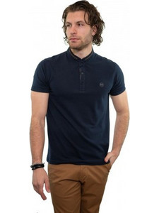Side Effect Ανδρική Μπλούζα Polo Κοντομάνικη Navy Μπλε 3221-02