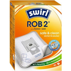 Swirl ROB 2 Σακούλες Σκούπας 4τμχ Συμβατές με Σκούπα Ecovacs