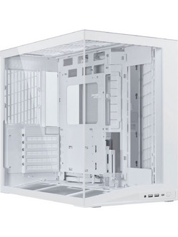 Lian Li O11 Dynamic Mini V2 White Mini Tower Κουτί Υπολογιστή με Πλαϊνό Παράθυρο