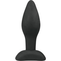 EasyToys Small Silicone Πρωκτική Σφήνα 9cm Μαύρη ET197BLK