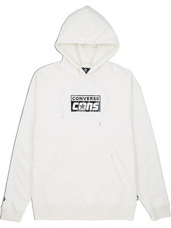 Converse Γυναικείο Φούτερ με Κουκούλα & Τσέπες Άσπρο 10024013-A07