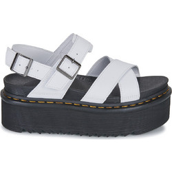 Dr. Martens Voss II Καλοκαιρινές Γυναικείες Πλατφόρμες Ψηλές Λευκές 30717100