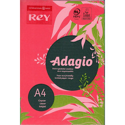 Rey Adagio Χαρτί Α4 80gr/m² 250 Φύλλα Κόκκινο