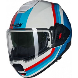 Nolan N120-1 Lineo White Blue Red Κράνος Μηχανής Flip-Up 1750gr