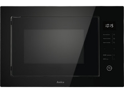 Amica AMMB25E4SGB Εντοιχιζόμενος Φούρνος Μικροκυμάτων με Grill 25lt Μαύρος