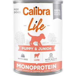 Calibra Life Puppy & Junior Monoprotein with Lamb & Rice 400gr