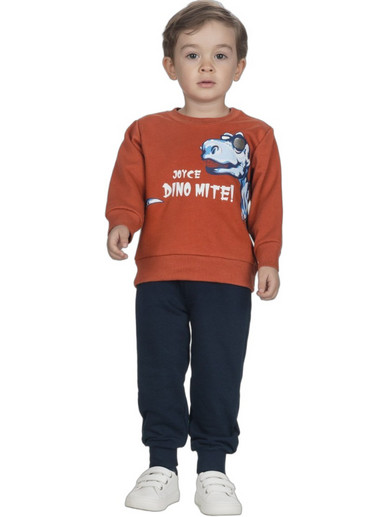 Joyce Παιδικό Σετ Φόρμας Καφέ Navy Μπλε 2562141