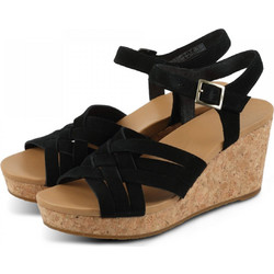 UGG Uma Καλοκαιρινές Γυναικείες Πλατφόρμες Ψηλές Μαύρες 1019892-WBLK