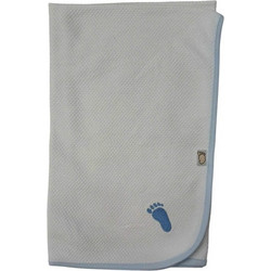 Figlio Bino Foot Πάνα Αγκαλιάς Λευκή Μπλε 80x75cm 38-02