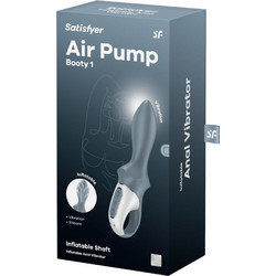 Satisfyer Air Pump Booty 1 Πρωκτικός Δονητής Ασύρματος Γκρι D-242807