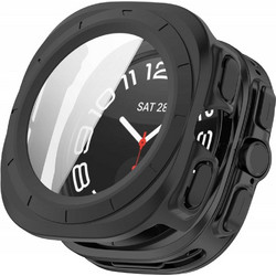 Tech-Protect Defense Πλαστική Θήκη Tempered Glass για Samsung Galaxy Watch Ultra 47mm Μαύρη