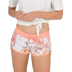 Hurley Γυναικείο Σορτς Υφασμάτινο Λευκό Σομόν 3HWKH0185-SAIL