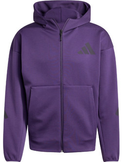 Adidas Z.N.E. Full-Zip Hooded Track Ανδρική Ζακέτα Φούτερ με Κουκούλα και Φερμουάρ Μωβ KB7124