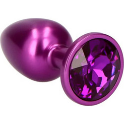 Toyz4lovers Teardrop Πρωκτική Σφήνα Diamond Plug 7cm Μωβ
