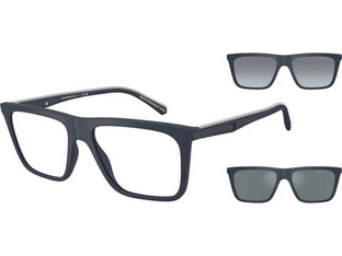 Emporio Armani EA4258 50881W Ανδρικός Σκελετός Γυαλιών Οράσεως με Clip-On Κοκάλινος Μαύρος