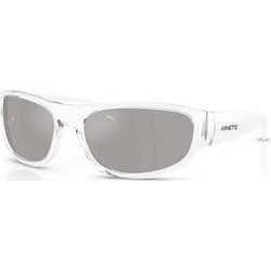 Arnette AN4361 27556G Ανδρικά Γυαλιά Ηλίου Ορθογώνια Κοκάλινα Διαφανή με Μαύρο Φακό