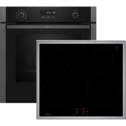 Neff Φούρνος Ηλεκτρικός Άνω Πάγκου 71lt 59.4cm B5ACH7AG3 με Κεραμικές Εστίες T46SBE1L0