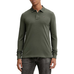 Tommy Jeans Ανδρική Μπλούζα Polo Μακρυμάνικη Χακί DM0DM20232-MRH