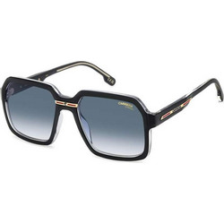Carrera CA08S 7C Ανδρικά Γυαλιά Ηλίου Aviator Κοκάλινα Μαύρα με Μπλε Φακό