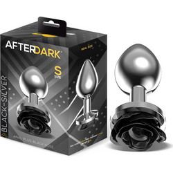 LateToBed Afterdark Rose Small Πρωκτική Σφήνα 7.8cm Ασημί Μωβ AD-560